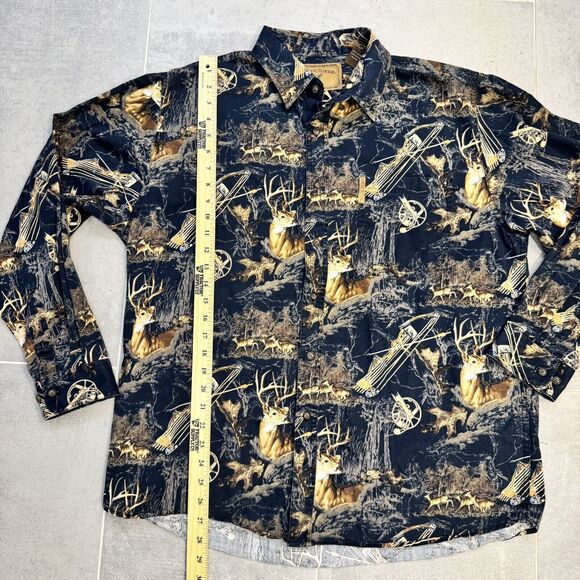North River Outfitters Buck Bow Deer Hunting Long Sleeve Shirt Size Large - Picture 3 of 6